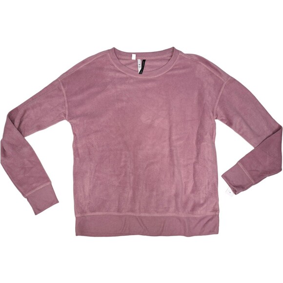 Women's Small Jaclyn Intimates Long Sleeve Sweatshirt Pink Medium 8/10 - Picture 1 of 1